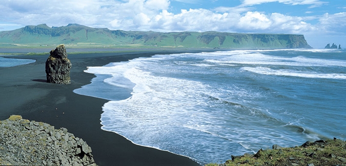 Black lava beach by Iceland Tours